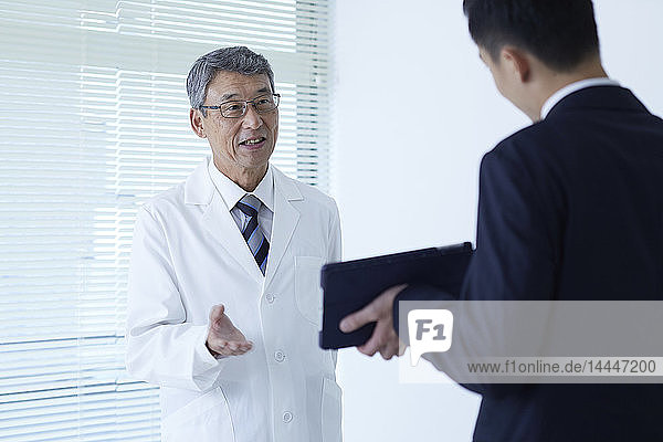 Japanese doctor at work