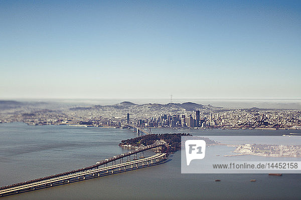 Luftaufnahme der Bucht von San Francisco