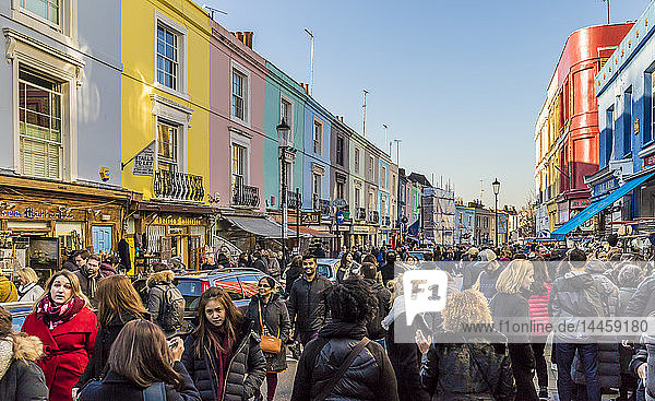 Portobello Road Markt  in Notting Hill  London  England  Vereinigtes Königreich