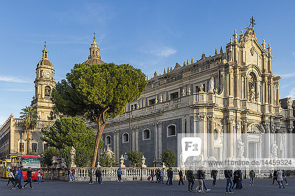 Die Kathedrale von Catania  Catania  Sizilien  Italien