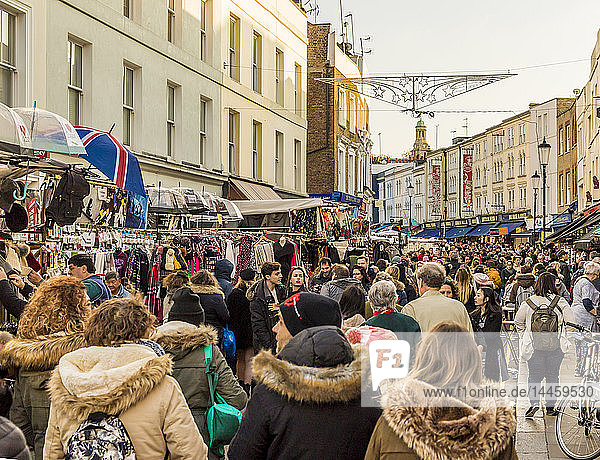Portobello Road market  in Notting Hill  London  England  United Kingdom