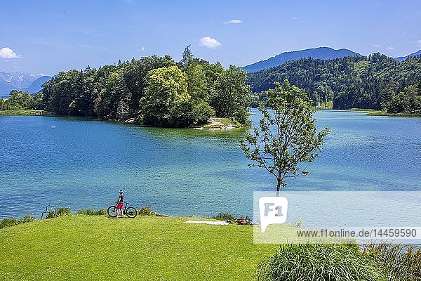 Reintaler lake  near Kramsach  Tyrol  Austria