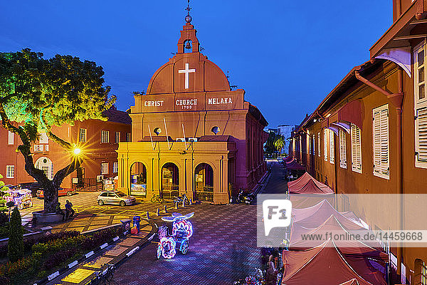 Christ Church 1753 Malacca UNESCO World Heritage Site Malacca State Malaysia Southeast Asia