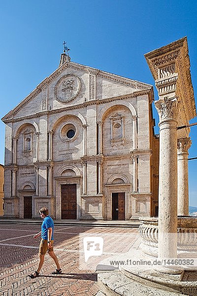 Pienza Cathedral  Pienza  UNESCO World Heritage Site  Tuscany  Italy