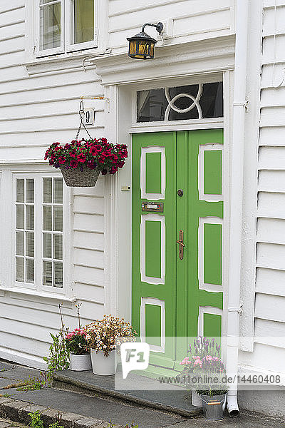 Door  Bezirk Gamle (Altstadt)  Stadt Stavanger  Provinz Rogaland  Norwegen  Skandinavien