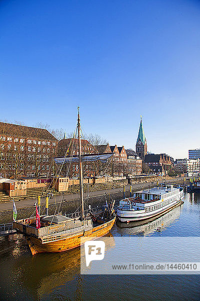 Weser River  Bremen  Germany