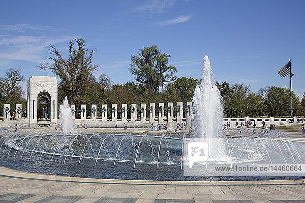 World War II Memorial  Washington D.C.  Vereinigte Staaten von Amerika  Nordamerika