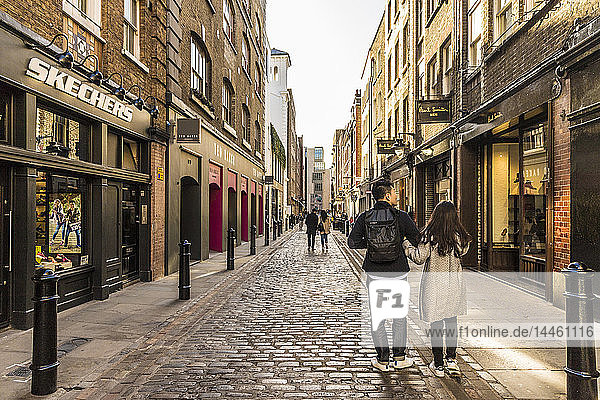 Floral Street in Covent Garden  London  England