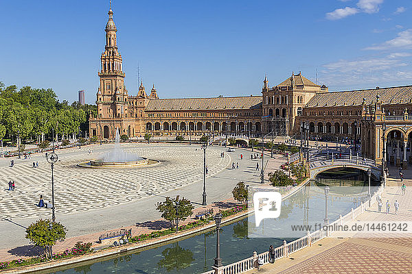 Plaza de Espana  Sevilla  Andalusien  Spanien