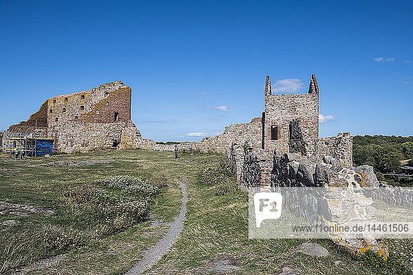Hammershus Castle ruins Bornholm Denmark Scandinavia