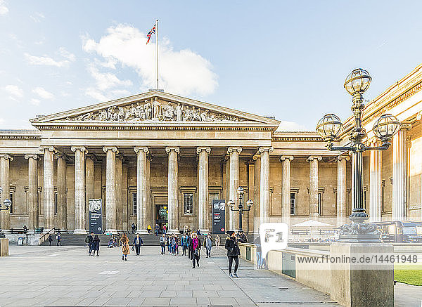 Das Britische Museum in Bloomsbury  London  England  Vereinigtes Königreich