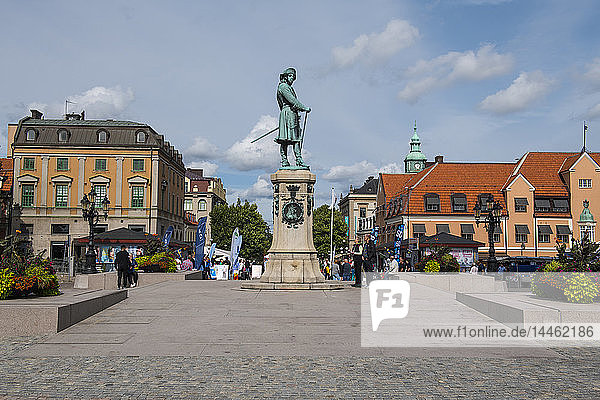 Town square of the Naval base of Karlskrona UNESCO World Heritage Site Sweden Scandinavia