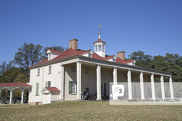 George Washington Mansion  Mount Vernon  Virginia  Vereinigte Staaten von Amerika  Nordamerika