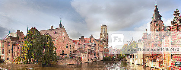 Rosary Quay  Bruges  UNESCO World Heritage Site  Flemish Region  West Flanders  Belgium