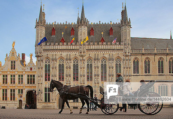 Die Burg  Brügge  UNESCO-Weltkulturerbe  Flämische Region  Westflandern  Belgien