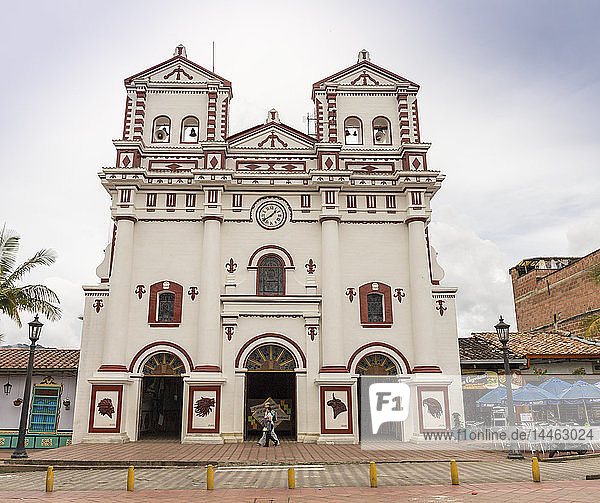 The Church of Nuestra Senora del Carmen  Guatape  Colombia  South America