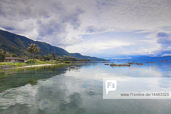 Ambarita  Lake Toba  Samosir Island  Sumatra  Indonesia  Southeast Asia  Asia