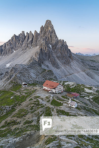 Dreizinnen-Hütte am Monte Paterno in Italien
