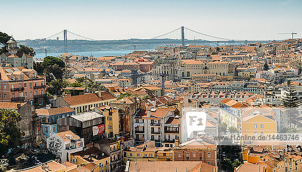 Panoramic viewpoint Sophia de Mello Breyner Andresen (Miradouro da Graca) Lisbon Portugal