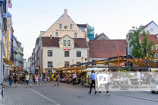 Kalku-Straße  Altstadt  UNESCO-Weltkulturerbe  Riga  Lettland