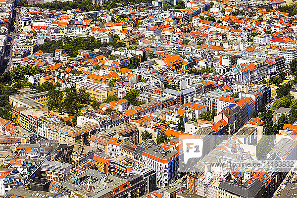 Aerial view of Berlin Germany