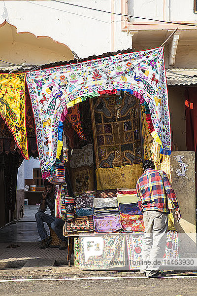 Bazaar shops  Pushkar  Rajasthan  India