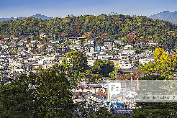 Blick vom Ginkakuji-Tempel  UNESCO-Weltkulturerbe  Kyoto  Japan