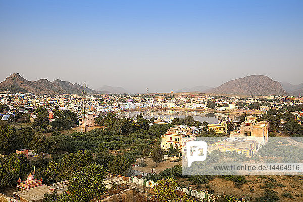 Aerial view of Pushkar  Rajasthan  India