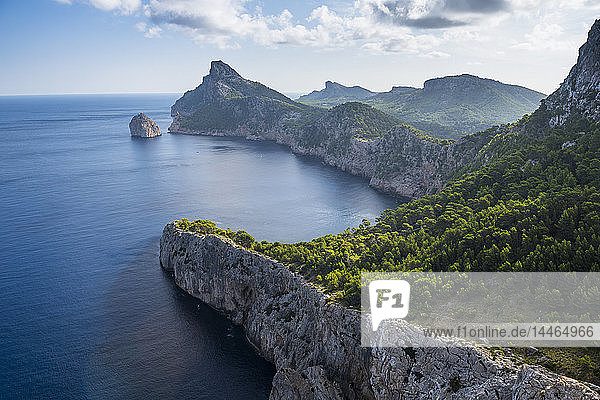 Blick über Cap Formentor  Mallorca  Balearen  Spanien  Mittelmeer