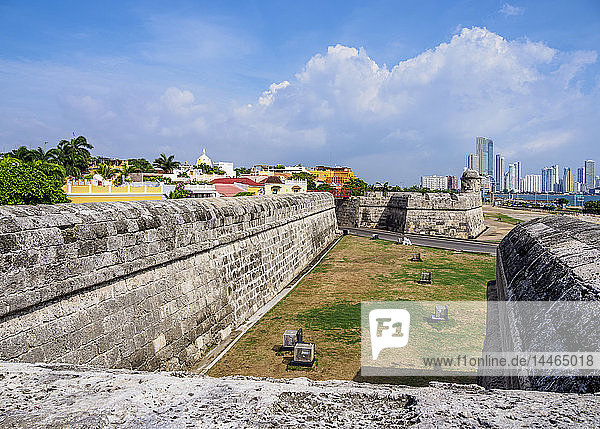 Altstadtmauern  Cartagena  Departement Bolivar  Kolumbien  Südamerika