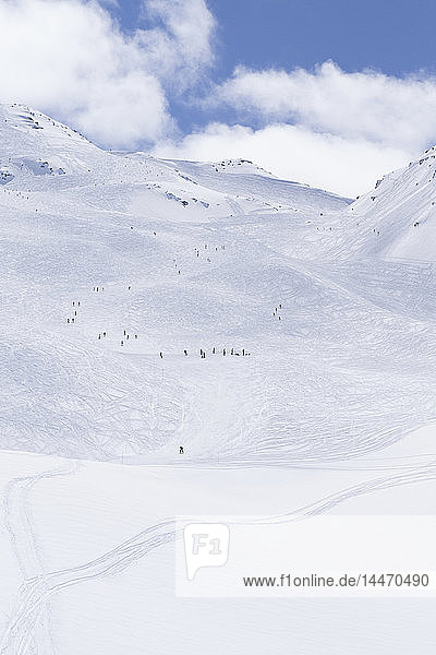 Frankreich Französische Alpen Les Menuires Trois Vallees Skigebiet