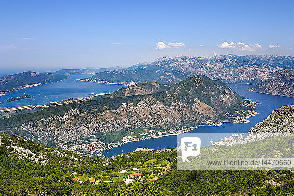 Montenegro Bay of Kotor near Kotor Peninsula Vrmac