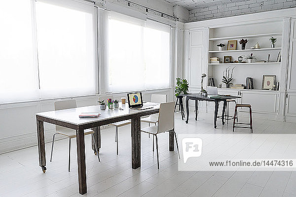 Interior of a modern coworking space