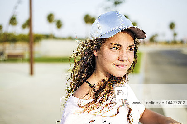Portrait of girl with basecap