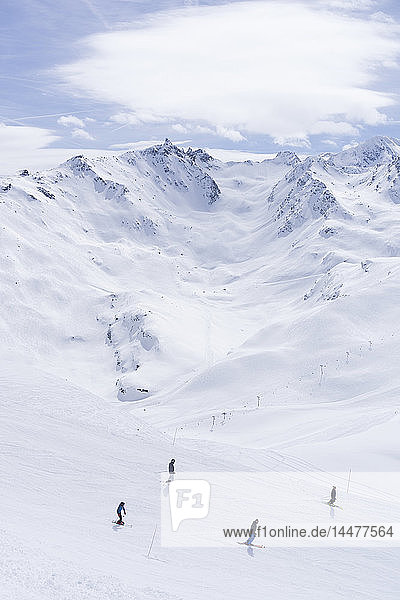 Frankreich Französische Alpen Les Menuires Trois Vallees Skigebiet