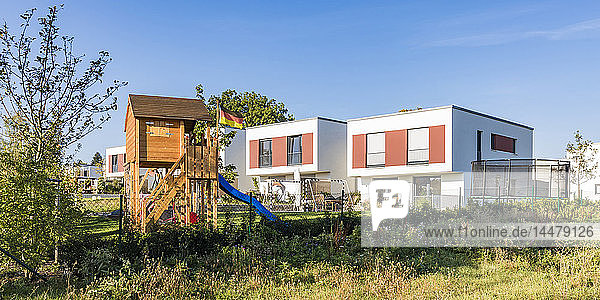 Deutschland  Stuttgart  Neubaugebiet mit Einfamilienhäusern