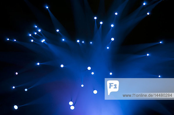 Blaue Faseroptik
