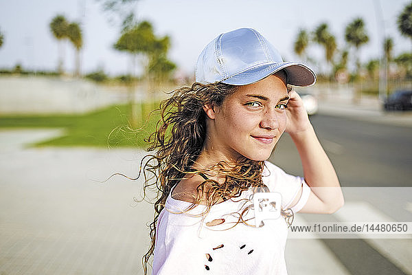 Portrait of girl with basecap