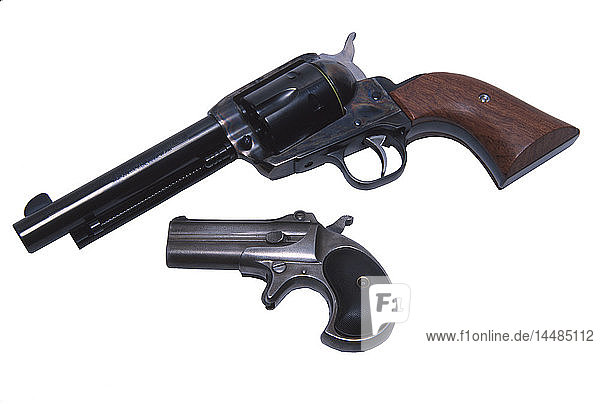 Gruppe von Handfeuerwaffen 44 Magnum & Deringer