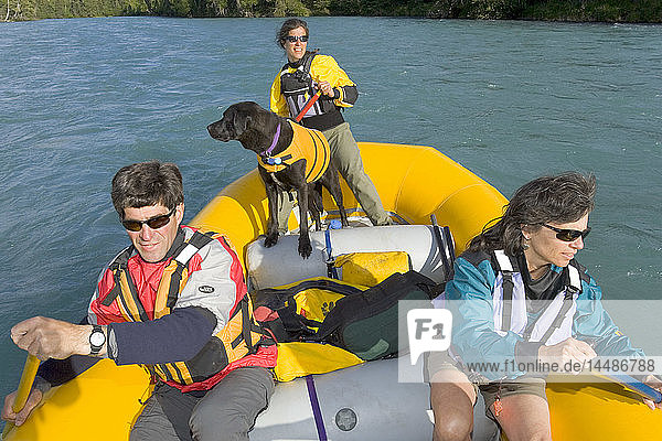 perCouple on guided river rafting trip w/guide & dog Kenai River Kenai Peninsula Alaska Summer