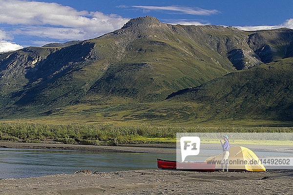 Canoeing & Camping Noatak River Brooks Range Arctic Alaska summer scenic