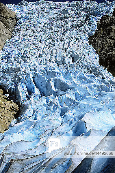 Glacier in Briksdalsbreen, Glacier in Briksdalsbreen