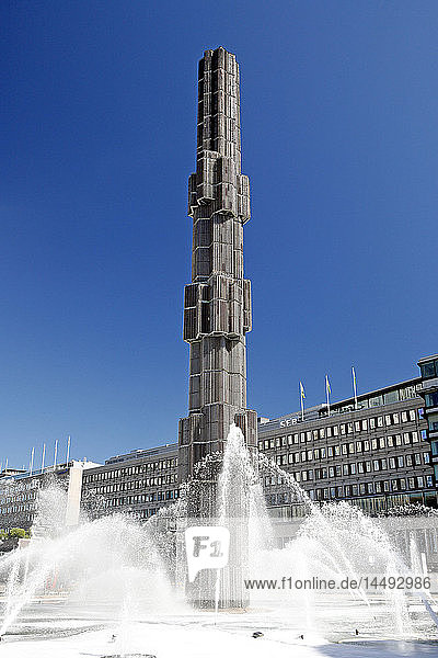 Sergels tog fountain in Stockholm