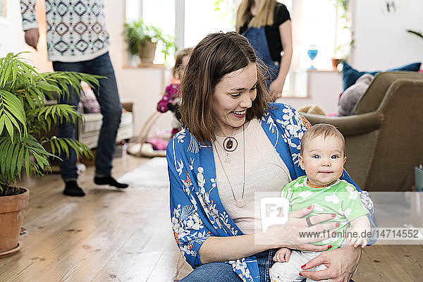 Woman with baby