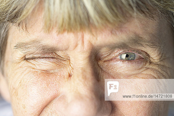 Face of old woman