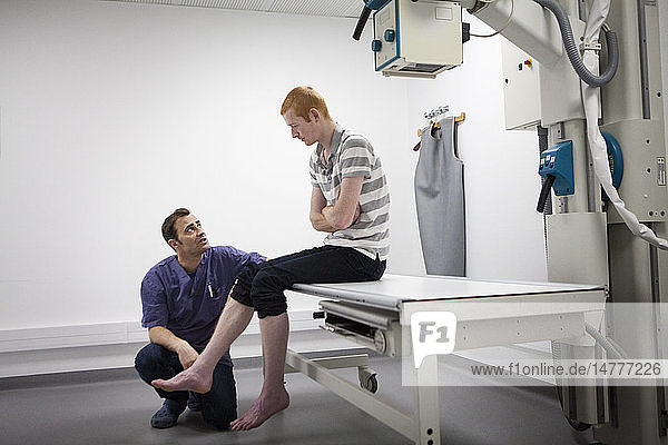 Reportage on a mountain rescue doctor working in both the Carroz and de Flaine ski resorts in Haute-Savoie France. He treats skiers and snowboarders who have been injured on the slopes. A patient sees the doctor following a fall in the resort.