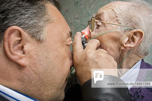EAR NOSE &THROAT ELDERLY PERSON