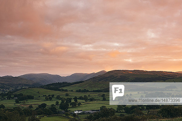 Mountains at sunset