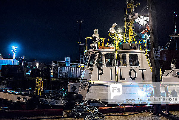 Im Hafen vertäute Schiffe St John's Neufundland und Labrador Kanada