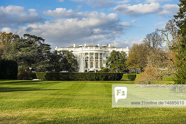 USA  Washington DC  Blick ins Weisse Haus